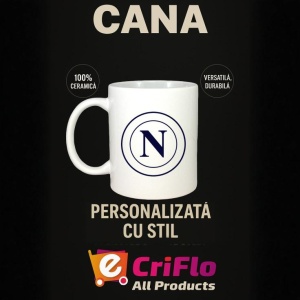 Cana SSC Napoli Italia , cu logoul stema echipei, Cadoul Perfect - Img 15
