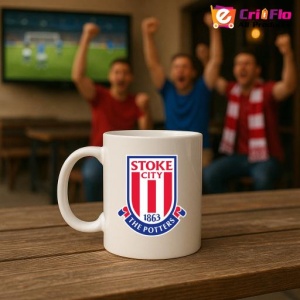 Cana Stoke City Anglia , cu logoul stema echipei, Cadoul Perfect - Img 18