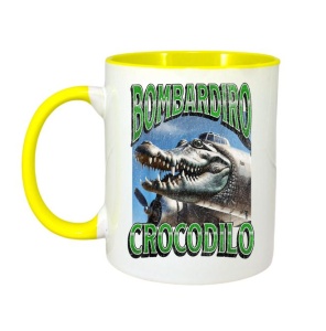 Cana Tralalero TraLaLa cu Bombadiro Crocodilo Funny Italian Brainrot Meme Graphic mix 1 - Img 4