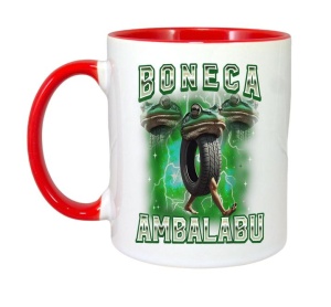 Cana Tralalero TraLaLa cu Boneca Ambalabu Funny Frog Meme Bootleg Italian Brainrot - Img 7
