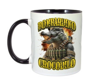 Cana Tralalero TraLaLa cu Italian Brainrot Bombardino Crocodilo Funny Meme - Img 4