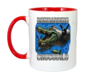 Cana Tralalero TraLaLa cu Italian Brainrot Bombardino Crocodilo Meme - Img 7