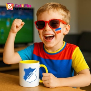 Cana TSG Hoffenheim Germania , cu logoul stema echipei, Cadoul Perfect - Img 31