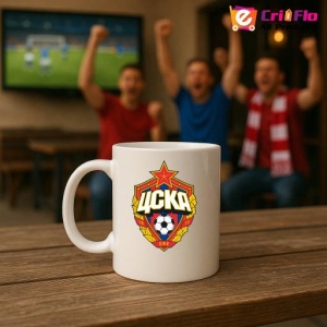 Cana TSKA Moscova Rusia , cu logoul stema echipei, Cadoul Perfect - Img 18