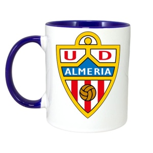 Cana UD Almeria Spania , cu logoul stema echipei, Cadoul Perfect - Img 4