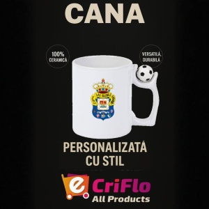 Cana UD Las Palmas Spania , cu logoul stema echipei, Cadoul Perfect - Img 13