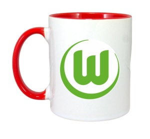 Cana VfL Wolfsburg Germania , cu logoul stema echipei, Cadoul Perfect - Img 8