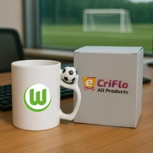Cana VfL Wolfsburg Germania , cu logoul stema echipei, Cadoul Perfect - Img 9