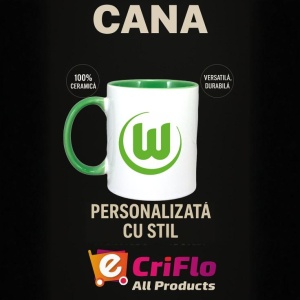 Cana VfL Wolfsburg Germania , cu logoul stema echipei, Cadoul Perfect - Img 20