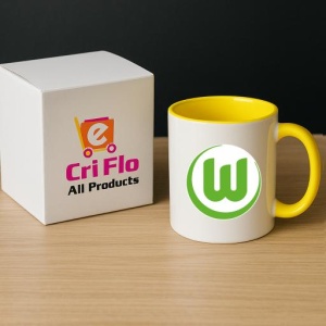 Cana VfL Wolfsburg Germania , cu logoul stema echipei, Cadoul Perfect - Img 29