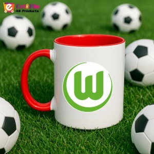 Cana VfL Wolfsburg Germania , cu logoul stema echipei, Cadoul Perfect - Img 46