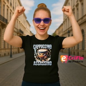 Cappuccino Assassino Anime ** Tricou Tralalero Tralala Copii | Dama | Barbat - Img 12