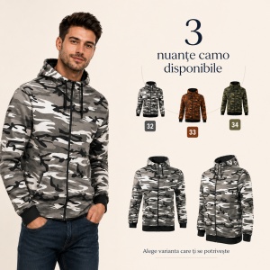 Hanorac Camuflaj Bărbați Malfini cu Glugă – tip Vânătoare și Activități Outdoor - Img 10