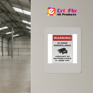 Indicator 24 Hour Dumpster Surveillance Sign, Sticker autocolant - Img 3