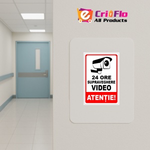 Indicator 24 hours a day video, Sticker autocolant - Img 4