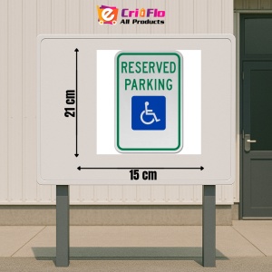 Indicator Accessible Reserved Parking Sign, Sticker autocolant - Img 2
