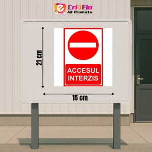 Indicator Accesul interzis, Sticker autocolant - Img 2