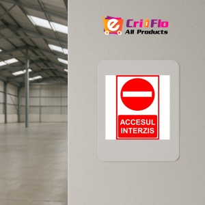 Indicator Accesul interzis, Sticker autocolant - Img 4