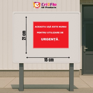 Indicator Aceasta usa este numai pentru utilizare de urgenta, Sticker autocolant - Img 2