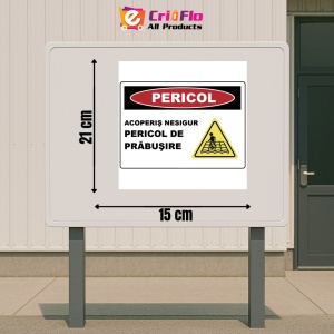 Indicator Acoperis nesigur pericol de prabusire, Sticker autocolant - Img 2
