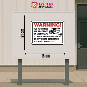 Indicator Activities Recorded on Video Tape Sign, Sticker autocolant - Img 2