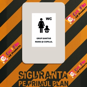 Indicator Alb grup sanitar mama si copilul, Sticker autocolant - Img 2
