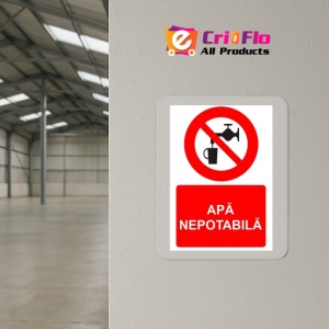 Indicator Apa nepotabila indicator de interzicere, Sticker autocolant - Img 4