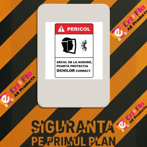 Indicator Arcul de la sudura poarta protectia ochilor, Sticker autocolant - Img 3