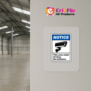 Indicator Area Under 24 Hour Surveillance Label, Sticker autocolant - Img 4