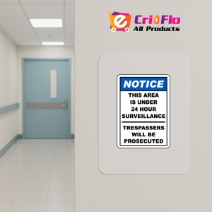 Indicator Area Under 24 Hour TV Surveillance Sign, Sticker autocolant - Img 5