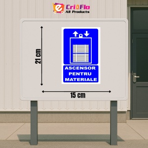 Indicator Ascensor pentru materiale, Sticker autocolant - Img 2