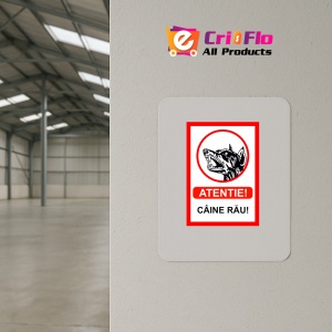 Indicator Atentie caine rau, Sticker autocolant - Img 4