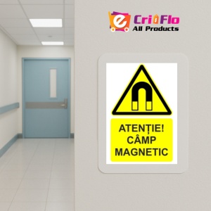 Indicator Atentie camp magnetic indicator de avertizare, Sticker autocolant - Img 5