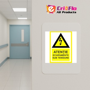 Indicator Atentie echipamente sub tensiune, Sticker autocolant - Img 5