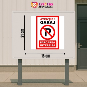 Indicator Atentie garaj parcarea interzisa, Sticker autocolant - Img 2