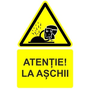 Indicator Atentie la aschii indicator de avertizare, Sticker autocolant