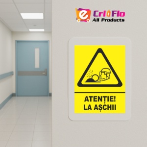 Indicator Atentie la aschii, Sticker autocolant - Img 5