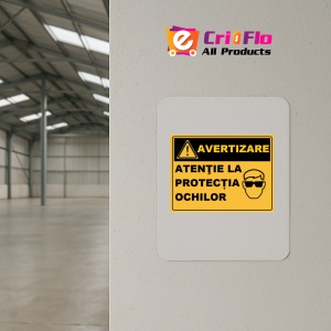 Indicator Atentie la protectia ochilor, Sticker autocolant - Img 4