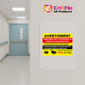 Indicator avertisment pentru parcarea neregulamentara, Sticker autocolant - Img 5