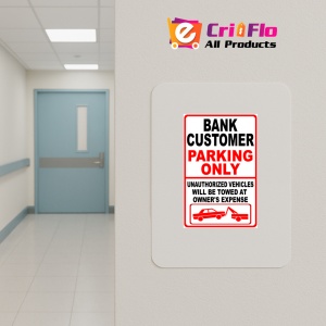 Indicator Bank customer parking signs, Sticker autocolant - Img 5