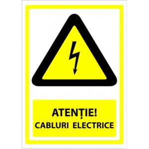 Indicator Cabluri electrice, Sticker autocolant