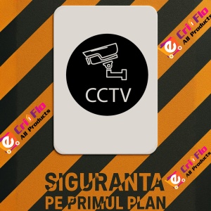 Indicator Cctv sign, Sticker autocolant - Img 3