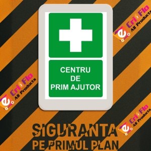 Indicator Centru de prim ajutor, Sticker autocolant - Img 3