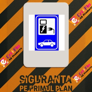 Indicator Charging Station Sign, Sticker autocolant - Img 3