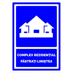 Indicator Complex rezidential pastrati linistea, Sticker autocolant