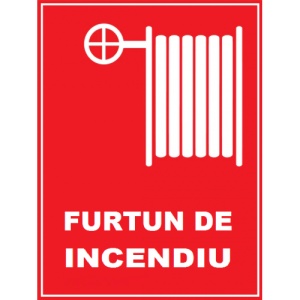 Indicator Cu furtun de incendiu, Sticker autocolant