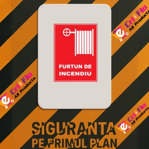 Indicator Cu furtun de incendiu, Sticker autocolant - Img 2