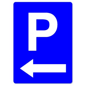 Indicator Cu sageata parcare, Sticker autocolant