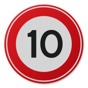 Indicator cu viteza maxima de 100 km pe ora, Sticker autocolant