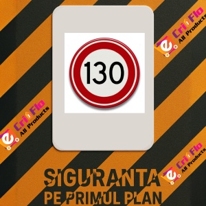 Indicator cu viteza maxima de 80 km pe ora, Sticker autocolant - Img 2